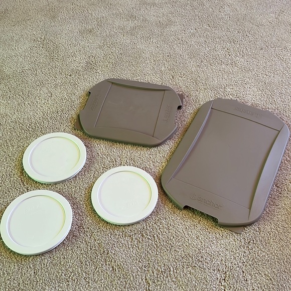 Kitchen Pyrex Anchor Tupperware Replacement Lids Bundle 5 Poshmark